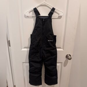 Arctix Kids Black Insulated Snow Overalls